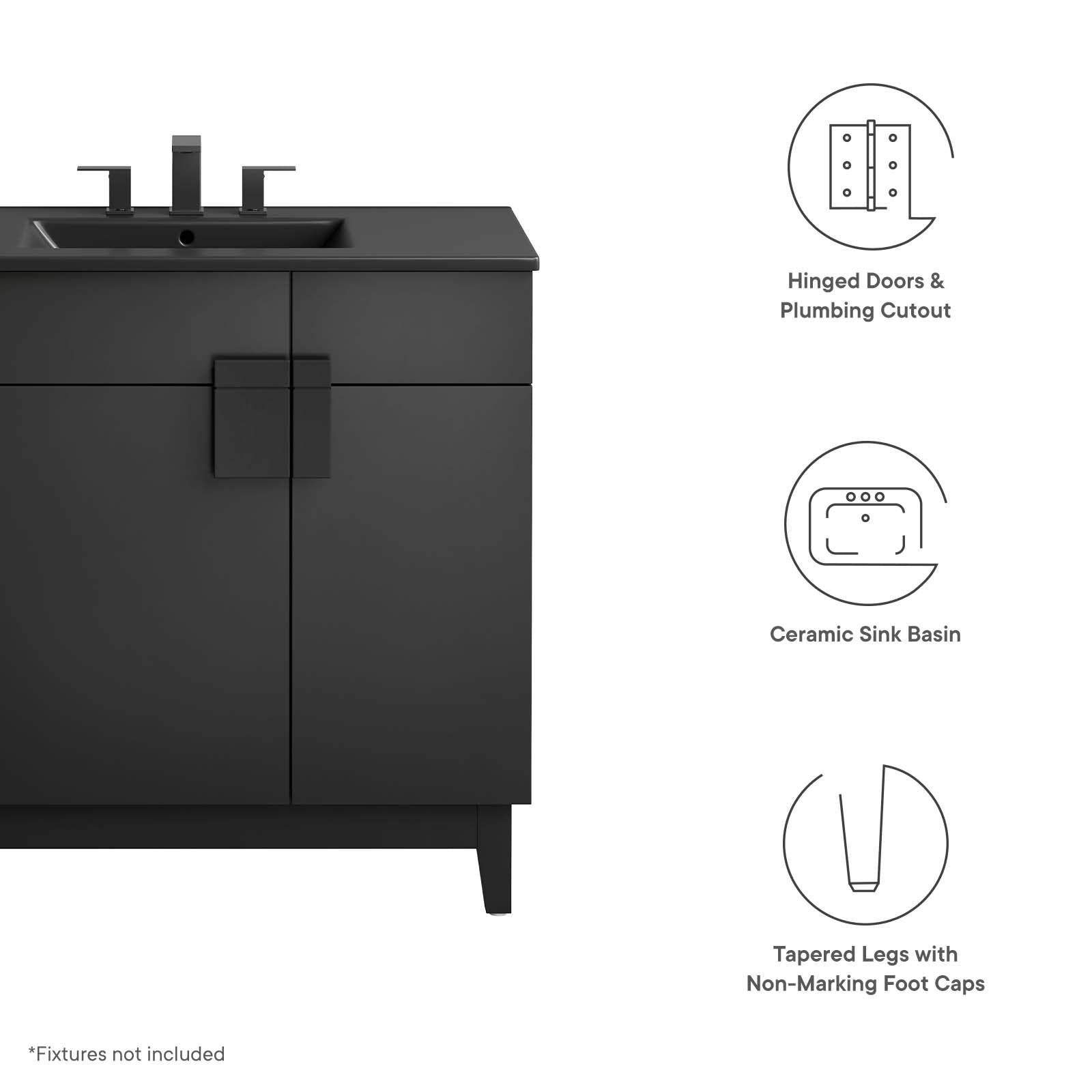 Miles 36Ó Bathroom Vanity by Modway