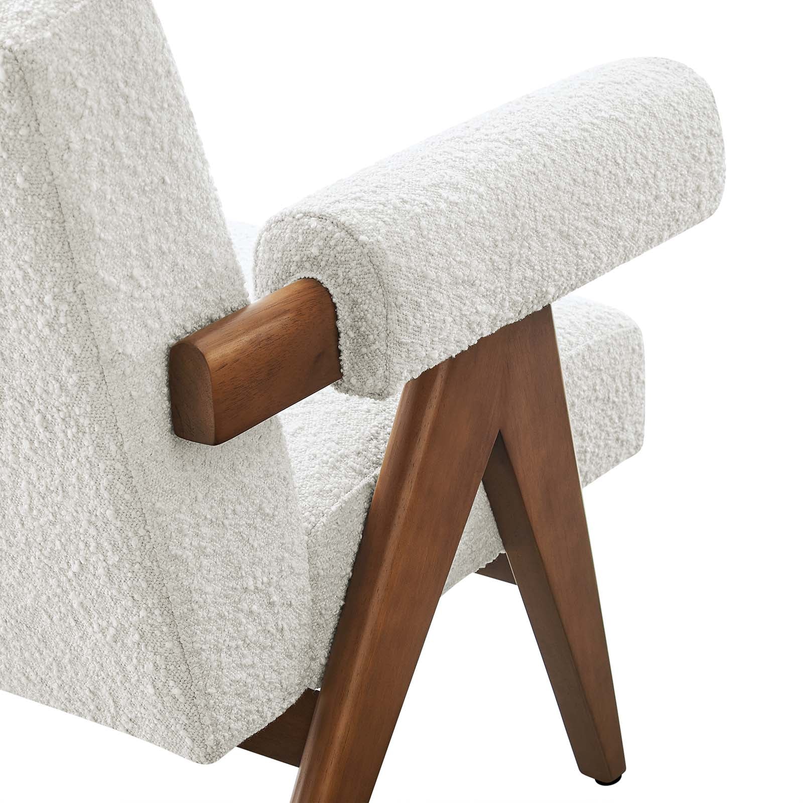 Lyra Boucle Fabric Armchair by Modway