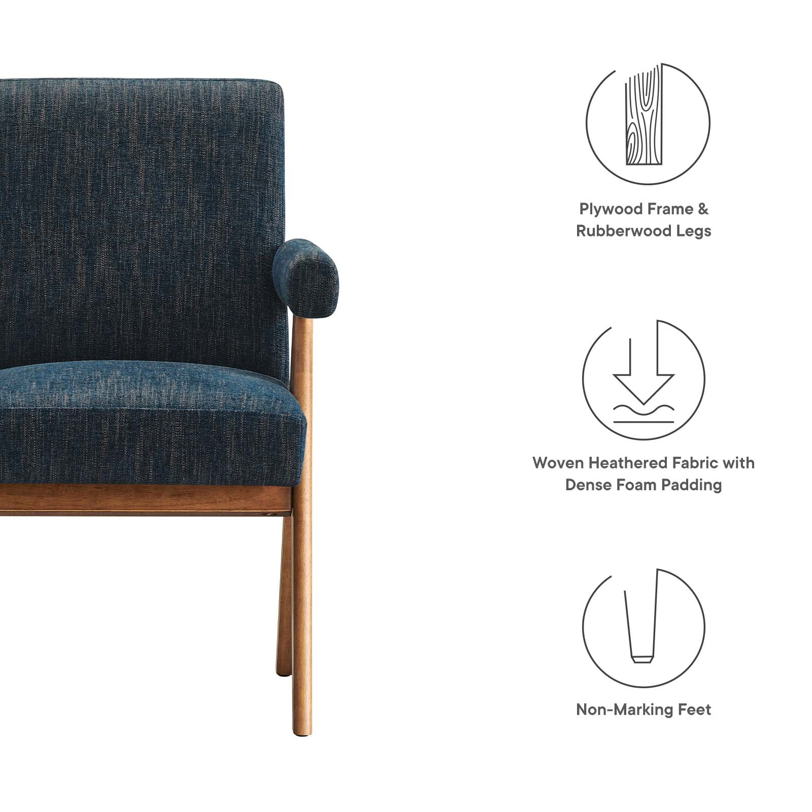 Lyra Fabric Dining Room Chair Set of 2 by Modway