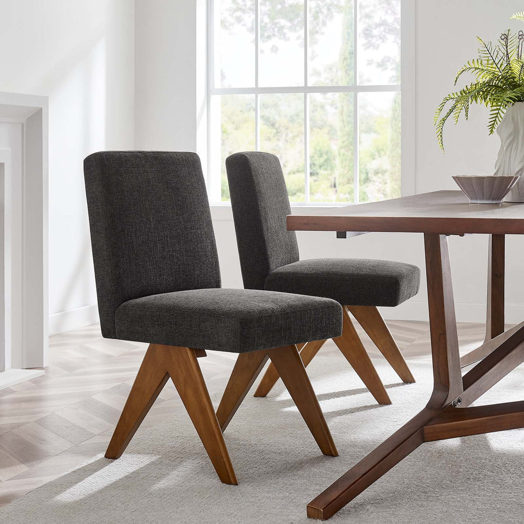 Lyra Fabric Dining Room Side Chair Set of 2 by Modway