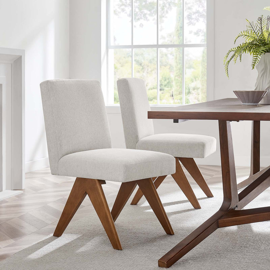 Lyra Fabric Dining Room Side Chair Set of 2 by Modway