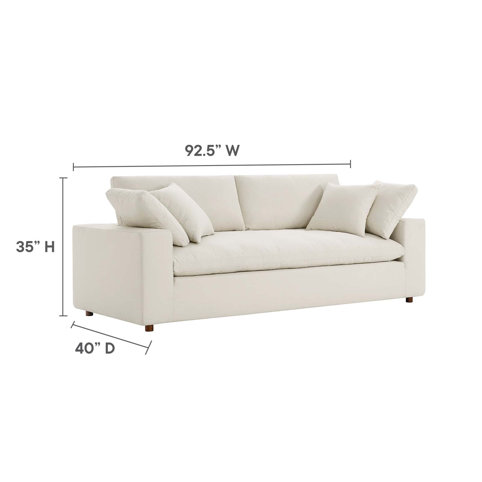 Commix Down Filled Overstuffed Sectional Sofa by Modway