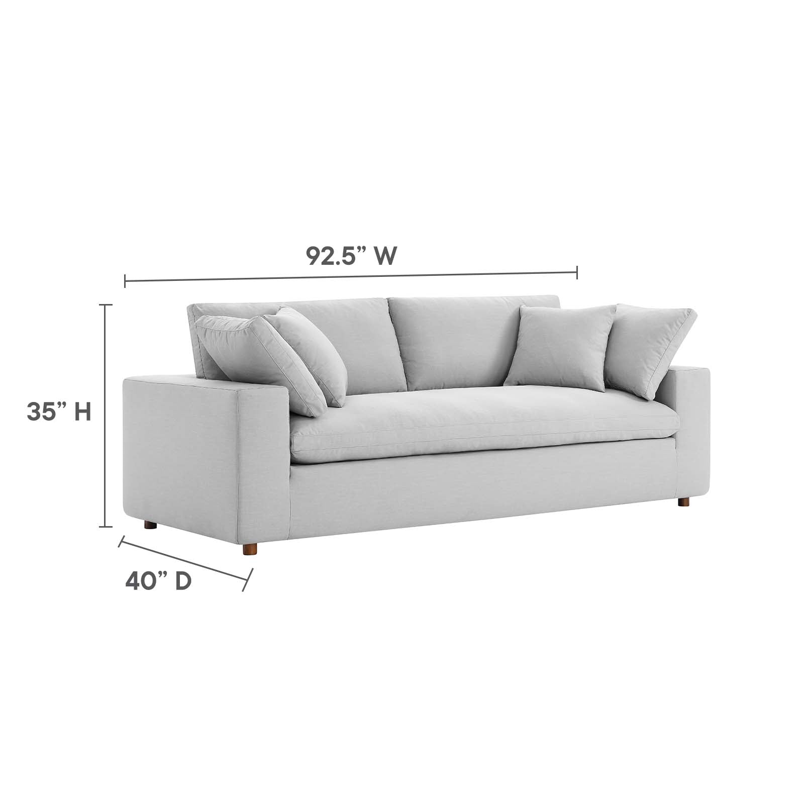 Commix Down Filled Overstuffed Sectional Sofa by Modway