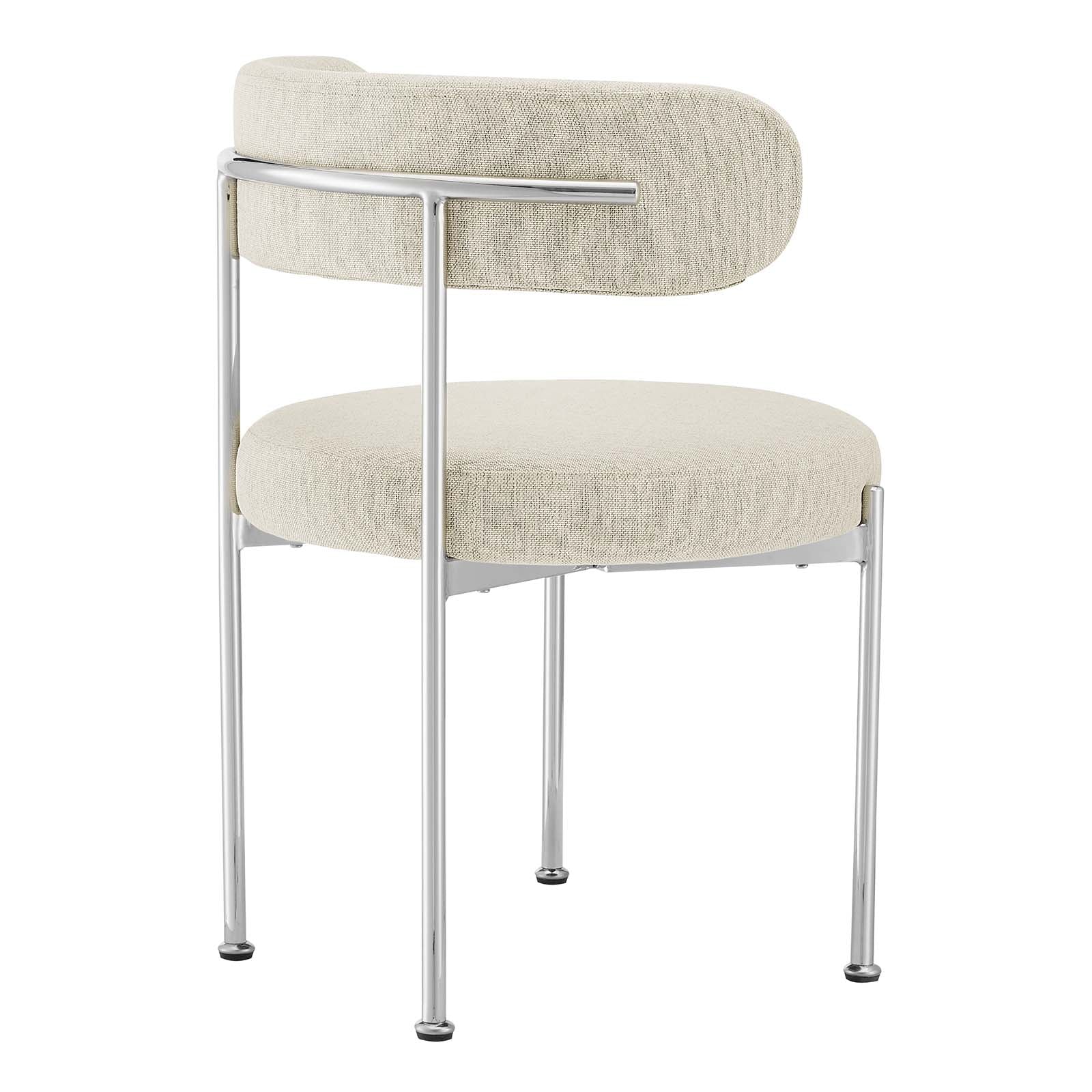 Albie Fabric Dining Chairs Set of 2 by Modway