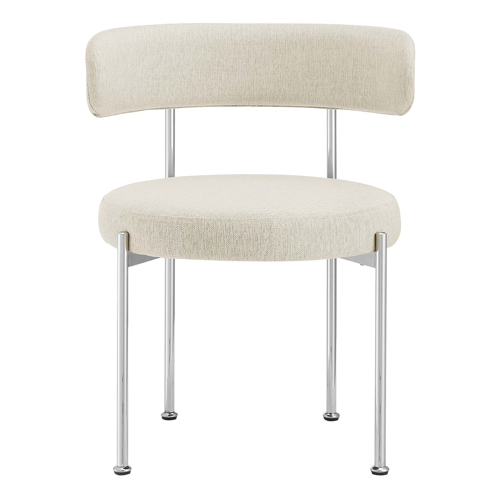 Albie Fabric Dining Chairs Set of 2 by Modway