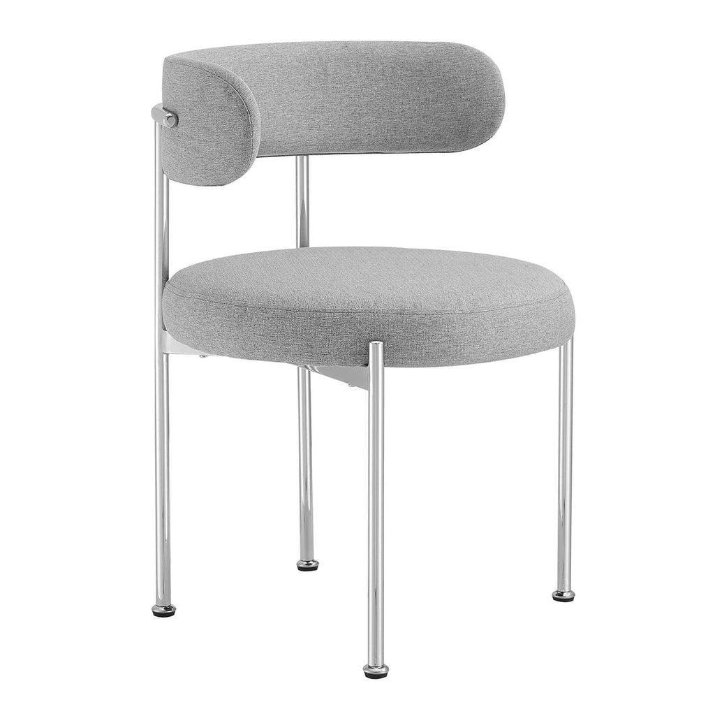 Albie Fabric Dining Chairs Set of 2 by Modway