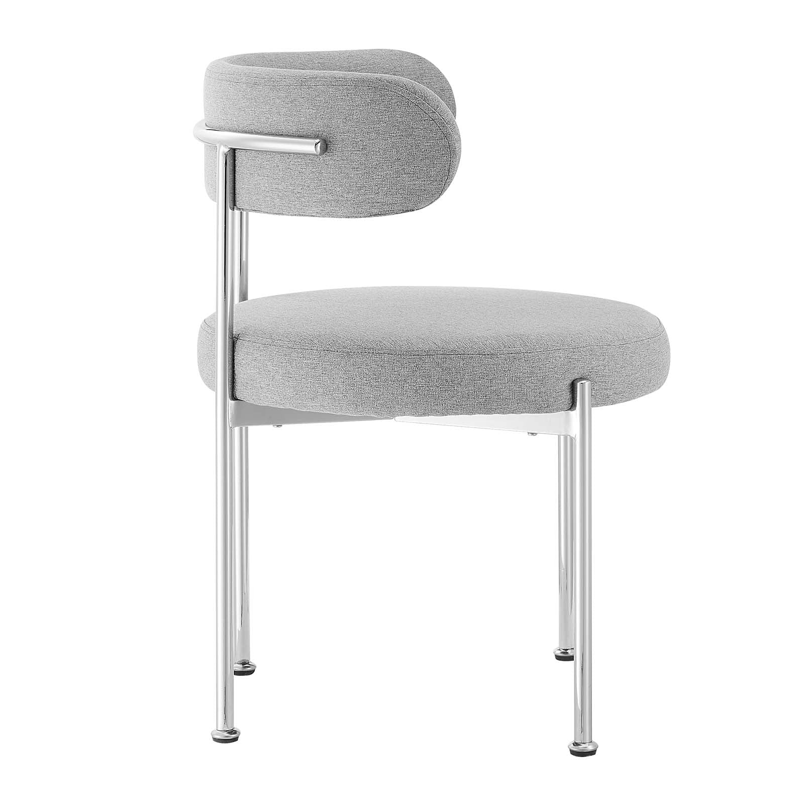 Albie Fabric Dining Chairs Set of 2 by Modway
