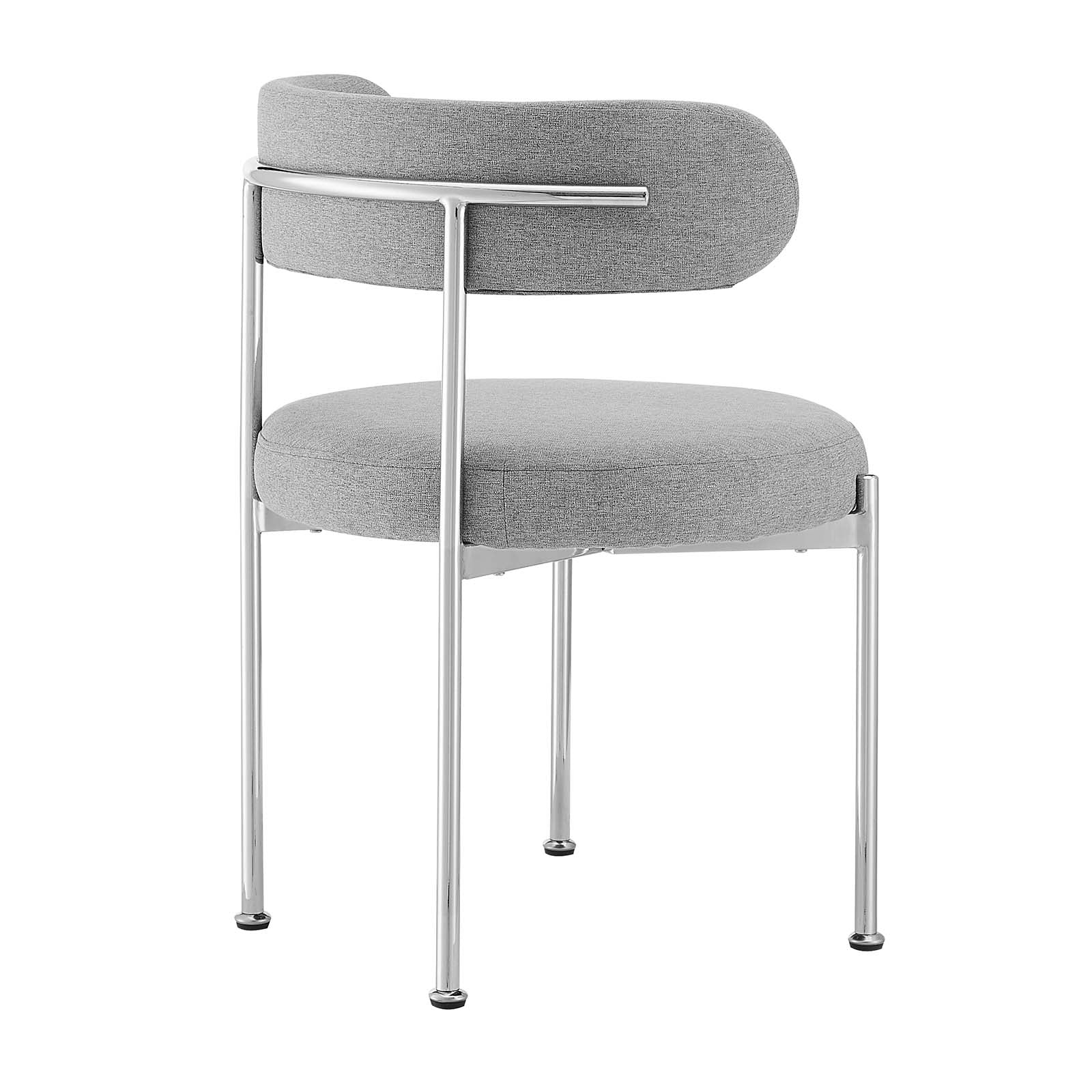 Albie Fabric Dining Chairs Set of 2 by Modway