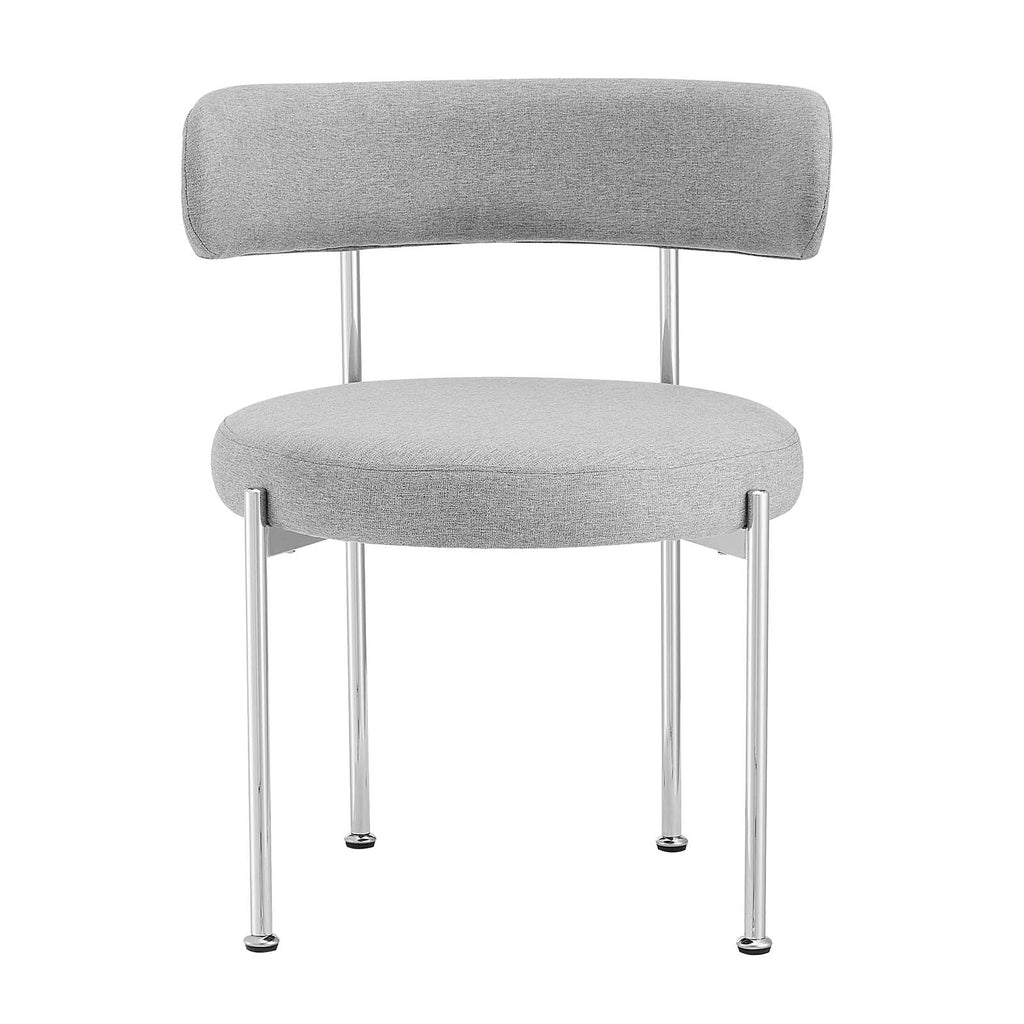 Albie Fabric Dining Chairs Set of 2 by Modway