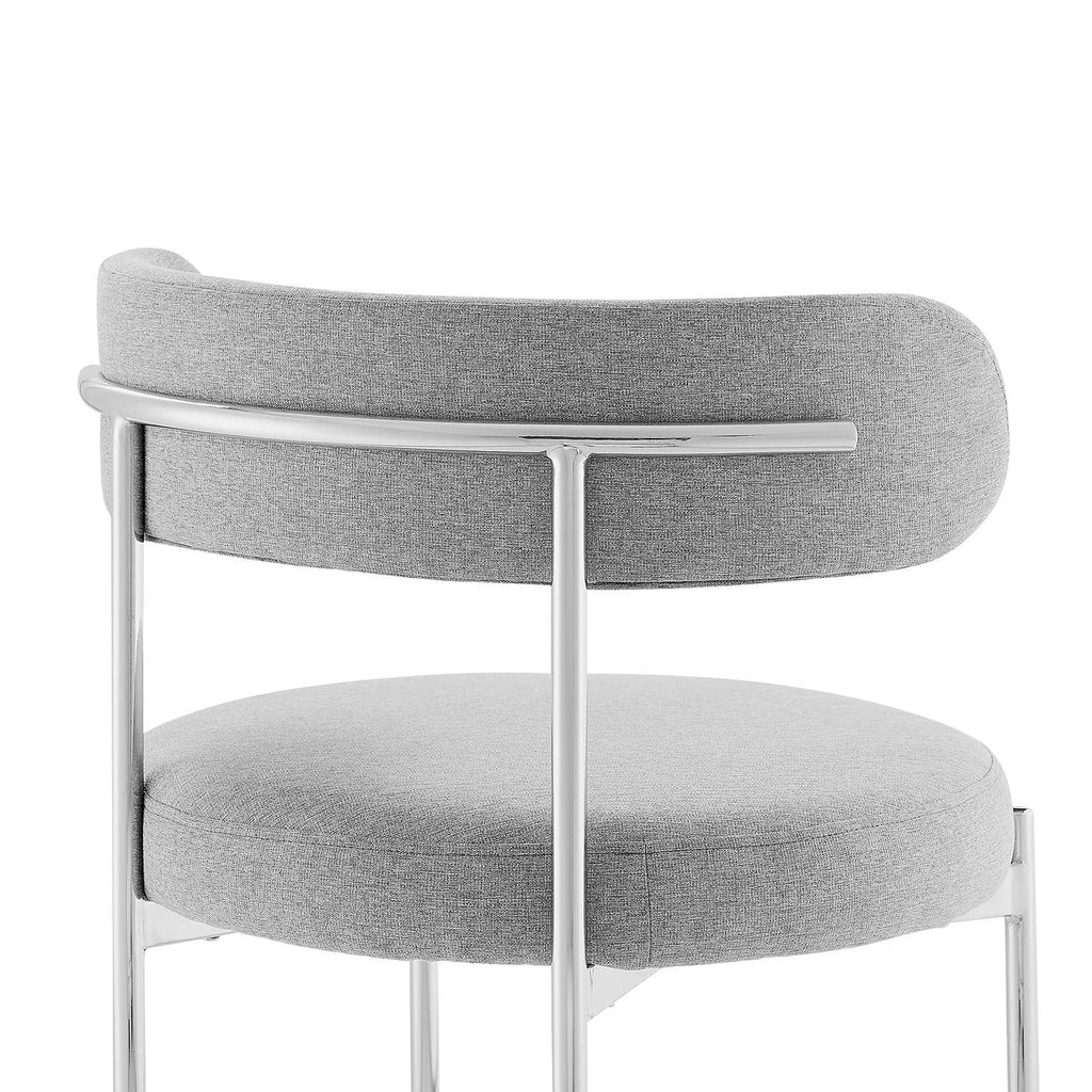Albie Fabric Dining Chairs Set of 2 by Modway