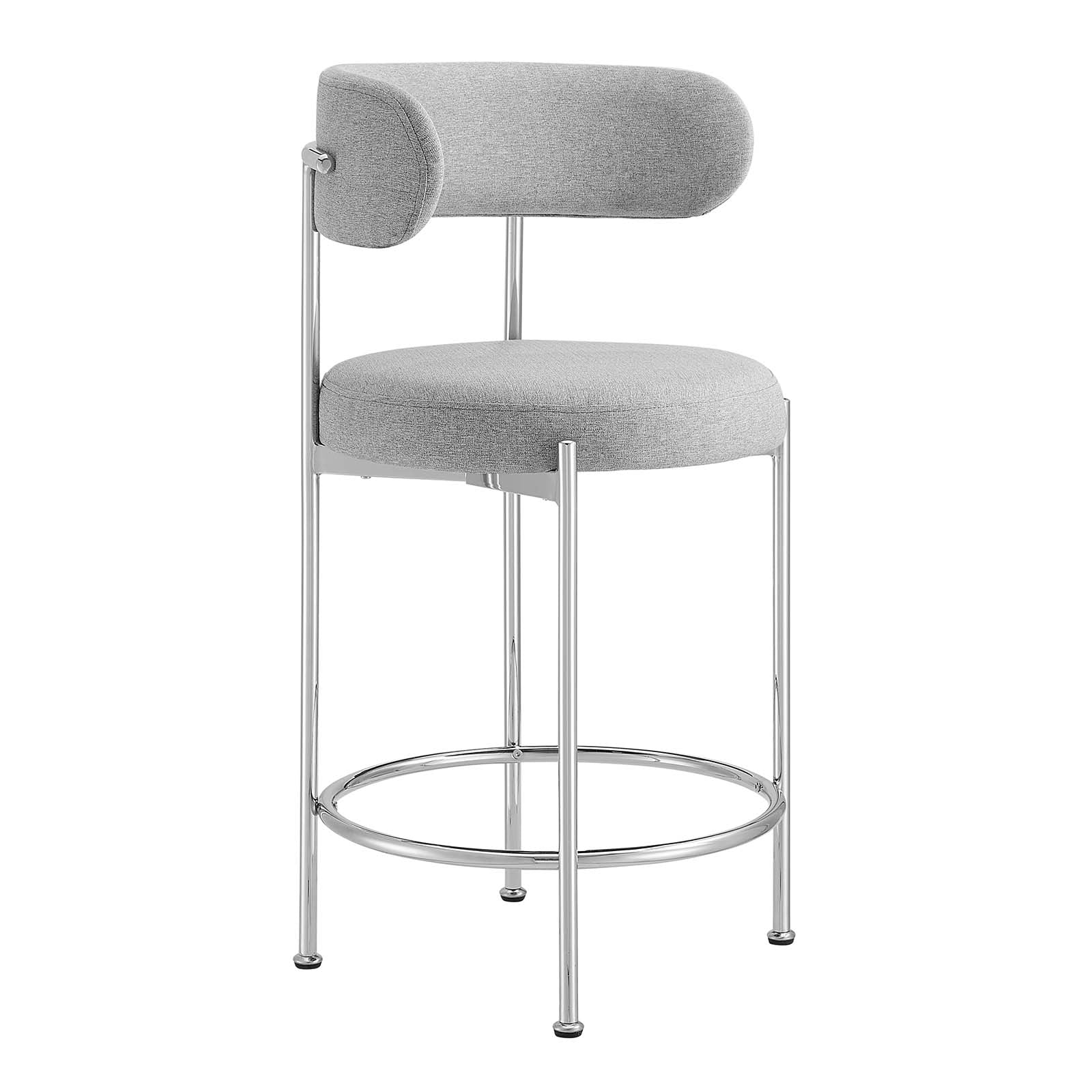 Albie Fabric Counter Stools Set of 2 by Modway