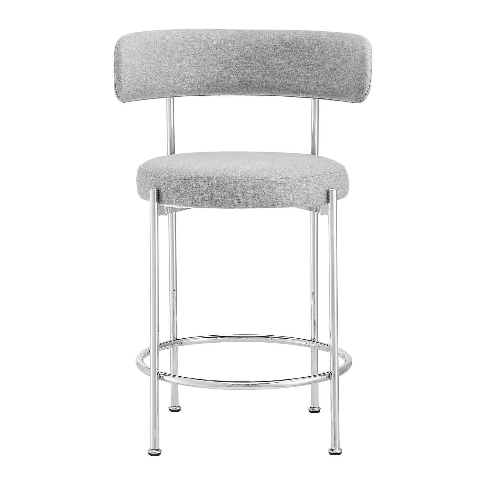 Albie Fabric Counter Stools Set of 2 by Modway