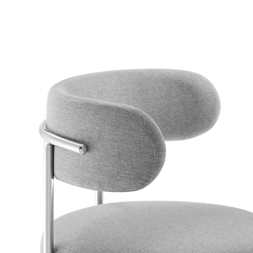 Albie Fabric Counter Stools Set of 2 by Modway