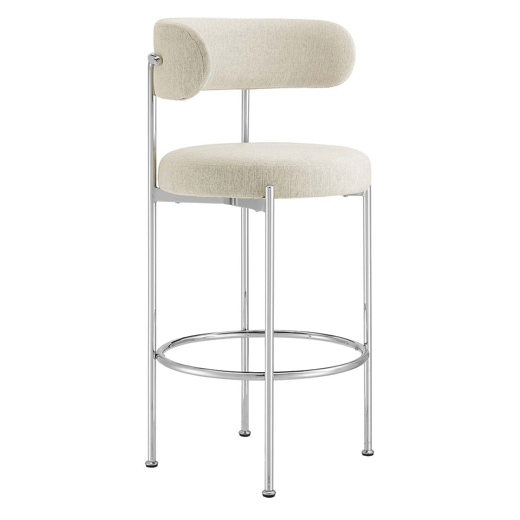 Albie Fabric Bar Stools Set of 2 by Modway