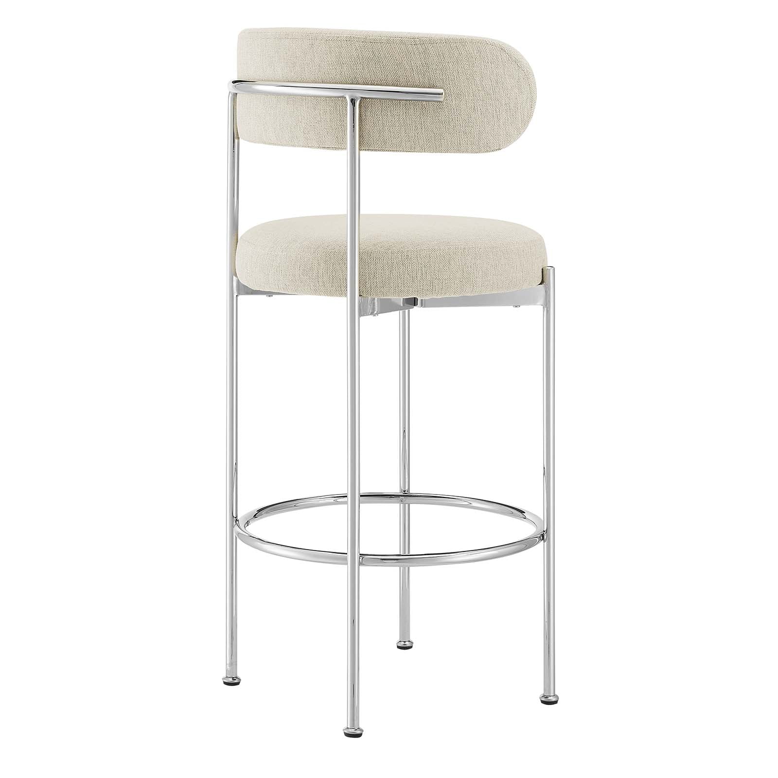 Albie Fabric Bar Stools Set of 2 by Modway