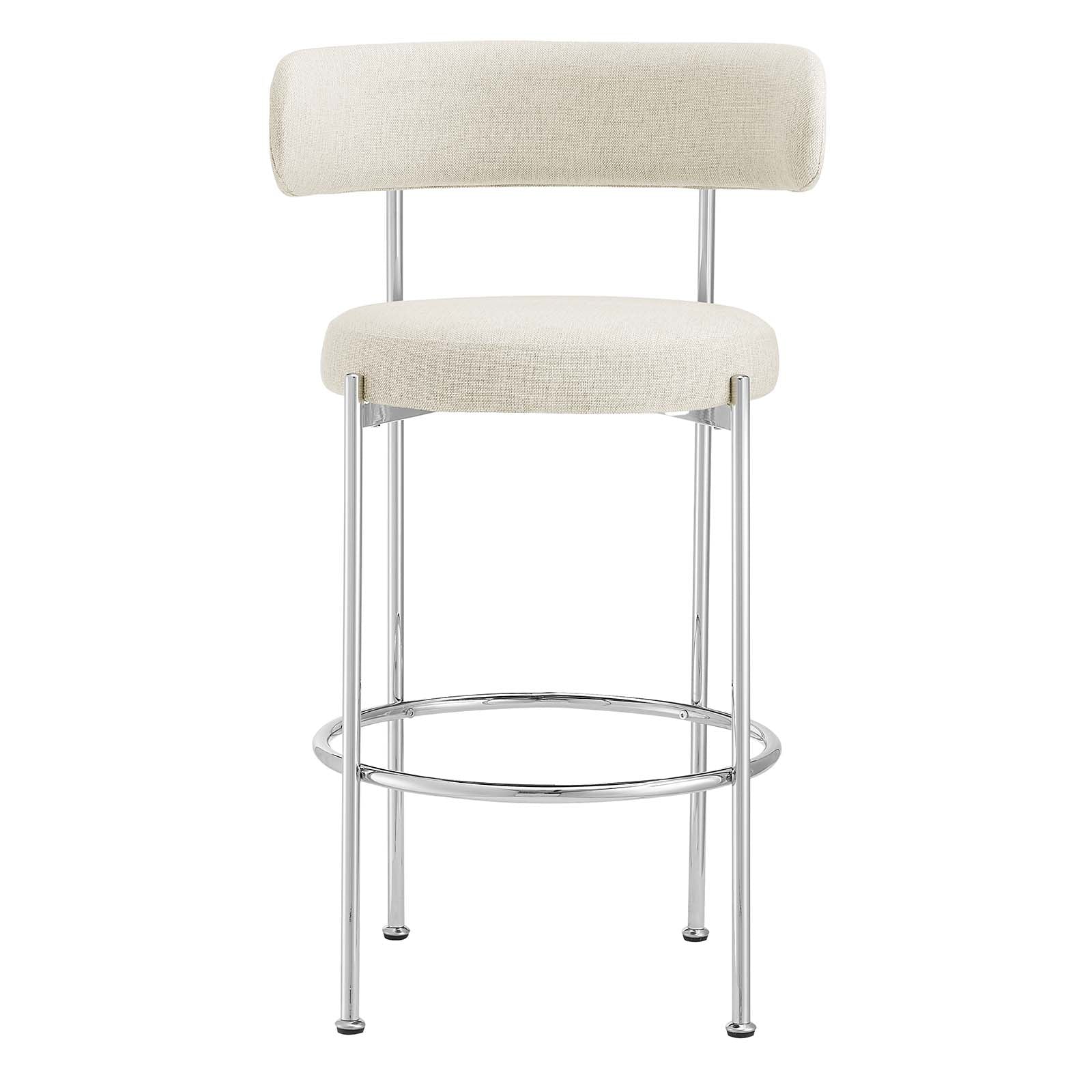 Albie Fabric Bar Stools Set of 2 by Modway