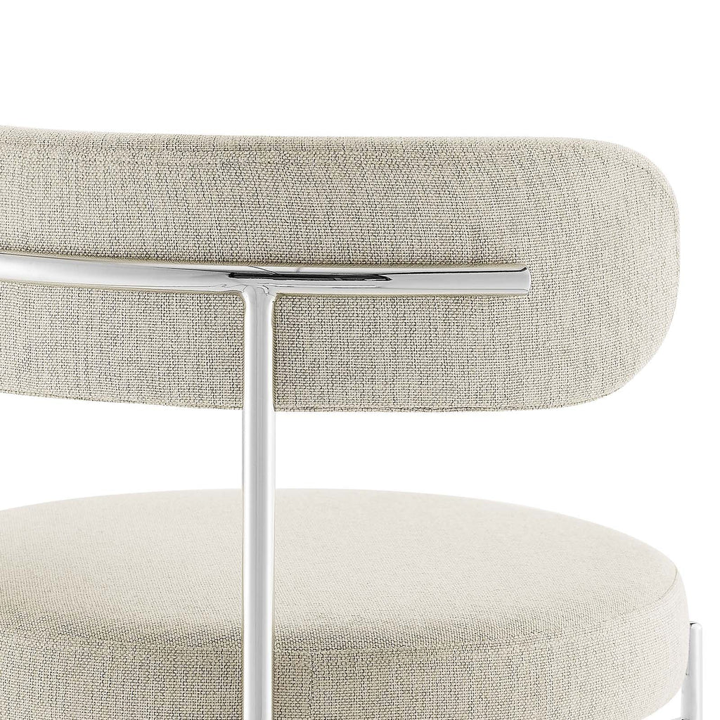 Albie Fabric Bar Stools Set of 2 by Modway
