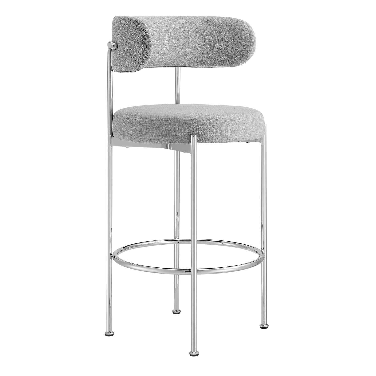 Albie Fabric Bar Stools Set of 2 by Modway