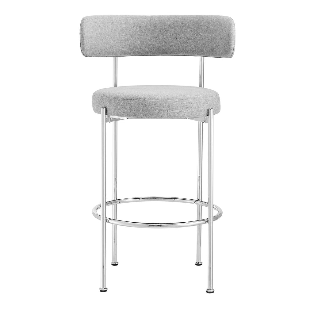 Albie Fabric Bar Stools Set of 2 by Modway