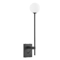 Riva White Globe Wall Sconce by Modway