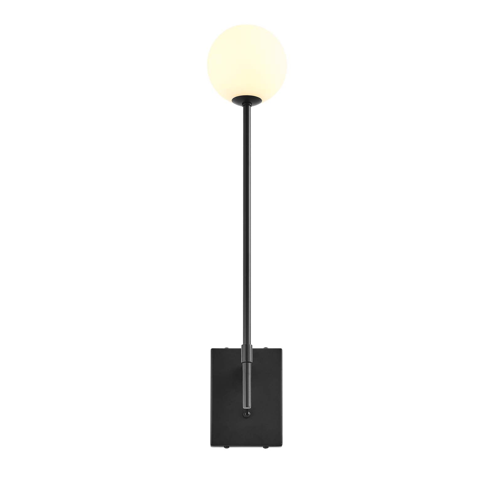 Riva White Globe Wall Sconce by Modway