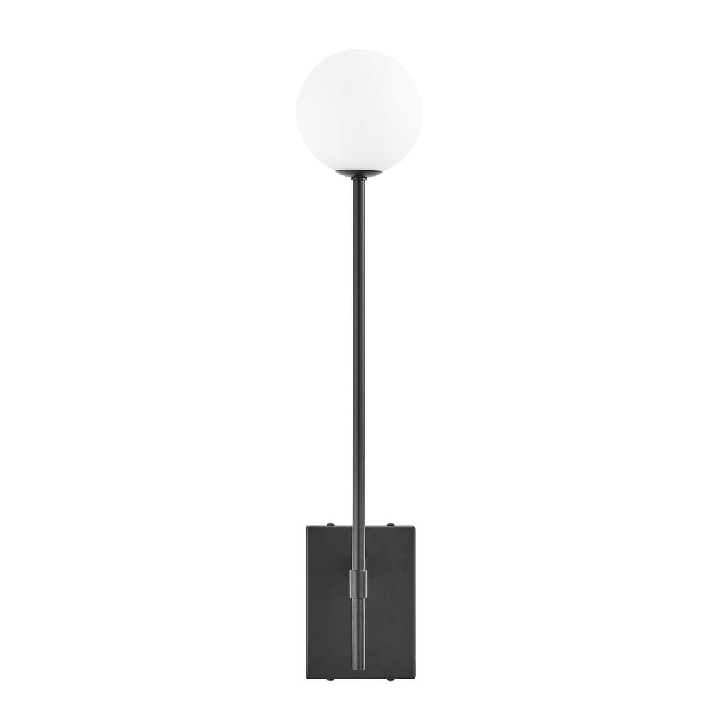 Riva White Globe Wall Sconce by Modway