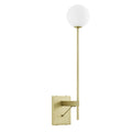 Riva White Globe Wall Sconce by Modway