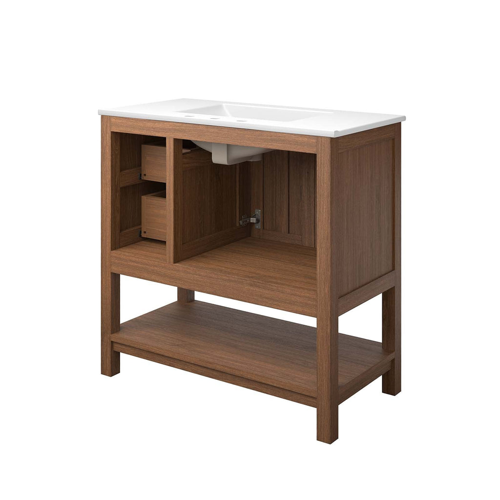 Ashlyn 36Ó Wood Bathroom Vanity by Modway