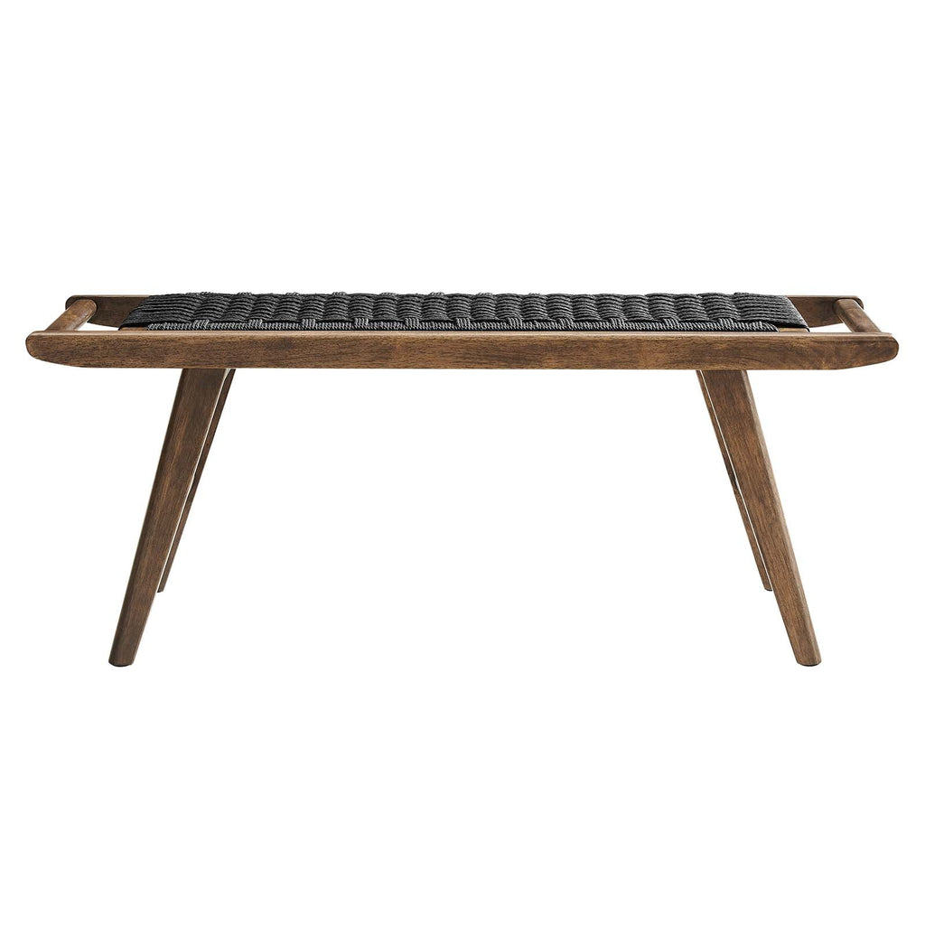 Saoirse 47" Wove Rope Wood Bench by Modway