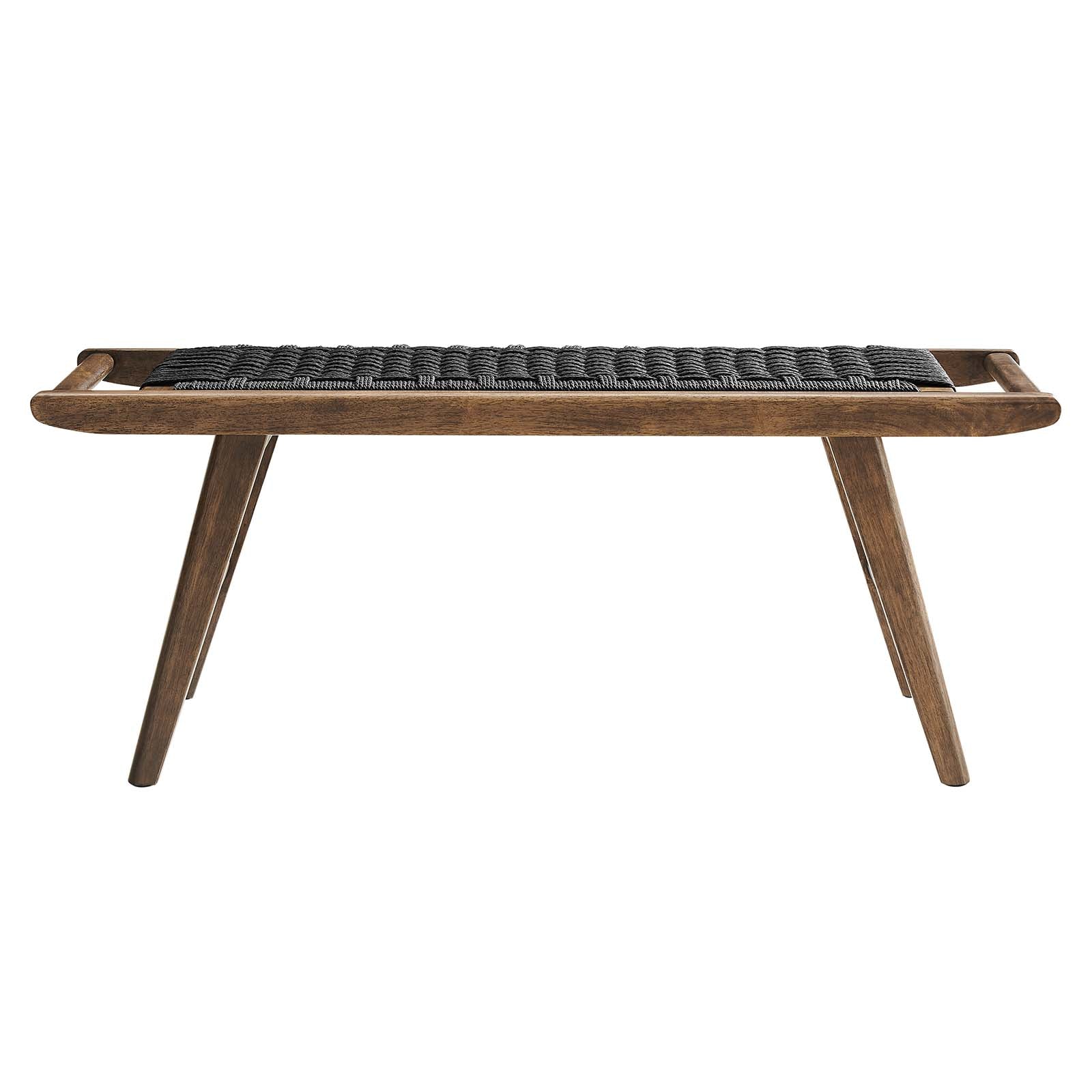 Saoirse 47" Wove Rope Wood Bench by Modway