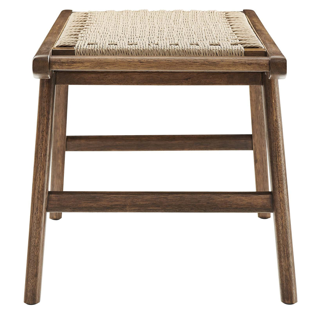 Saoirse 47" Wove Rope Wood Bench by Modway