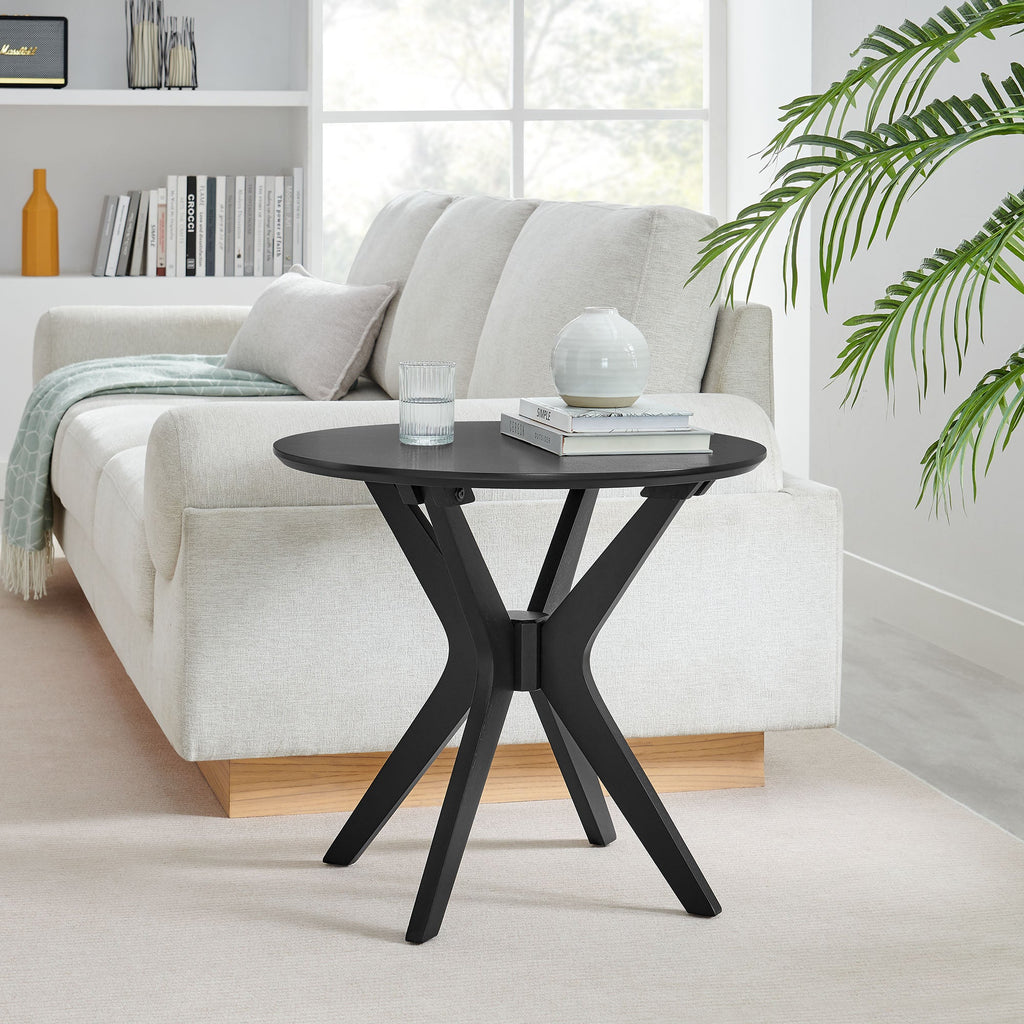 Crossroads 24Ó Round Wood Side Table by Modway