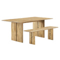 Amistad 72" Wood Dining Table and Bench Set by Modway