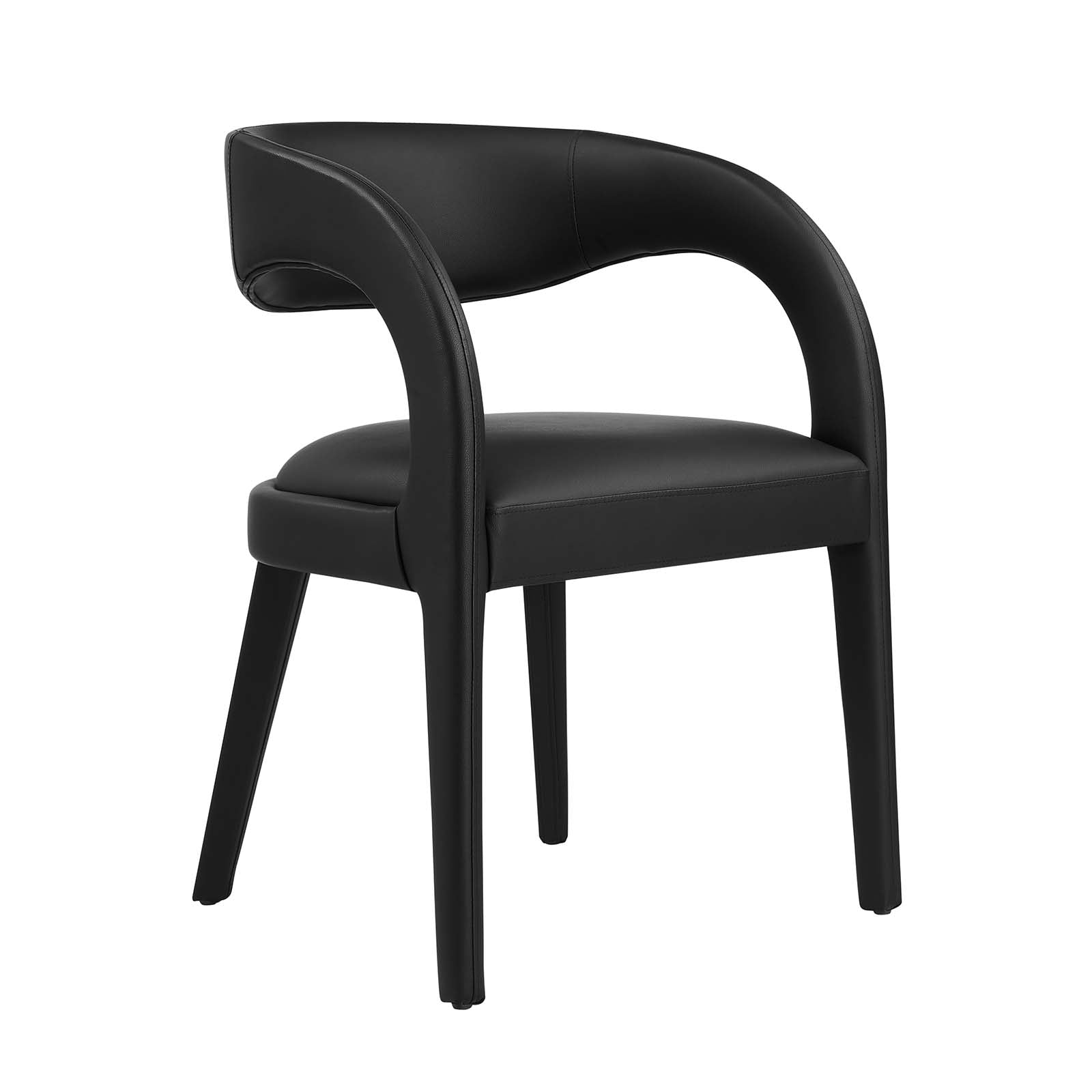 Pinnacle Vegan Leather Dining Chair Set of 2 by Modway