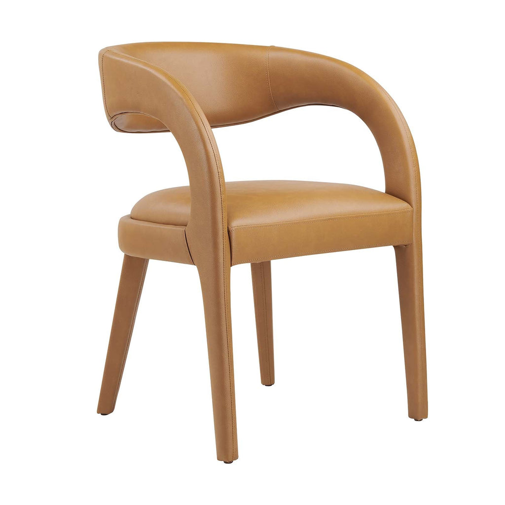 Pinnacle Vegan Leather Dining Chair Set of 2 by Modway