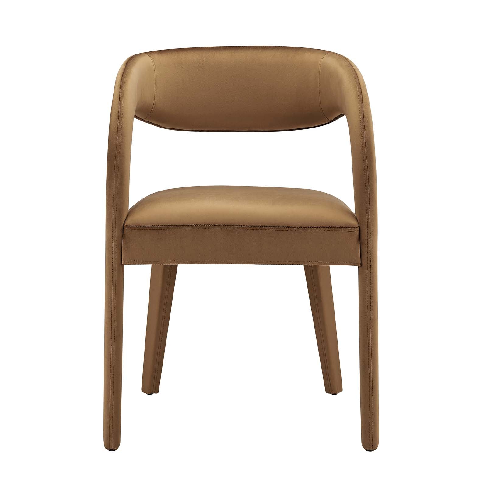 Pinnacle Performance Velvet Dining Chair Set of 2 by Modway