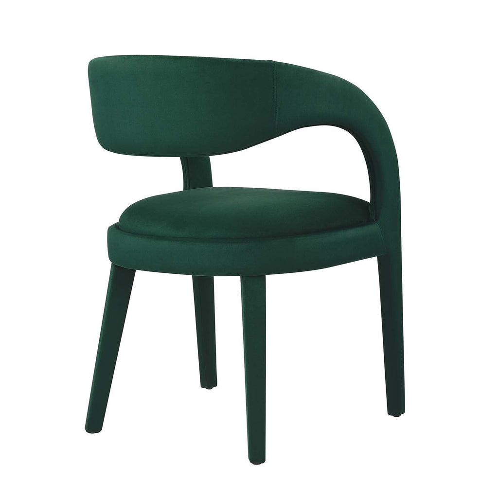 Pinnacle Performance Velvet Dining Chair Set of 2 by Modway