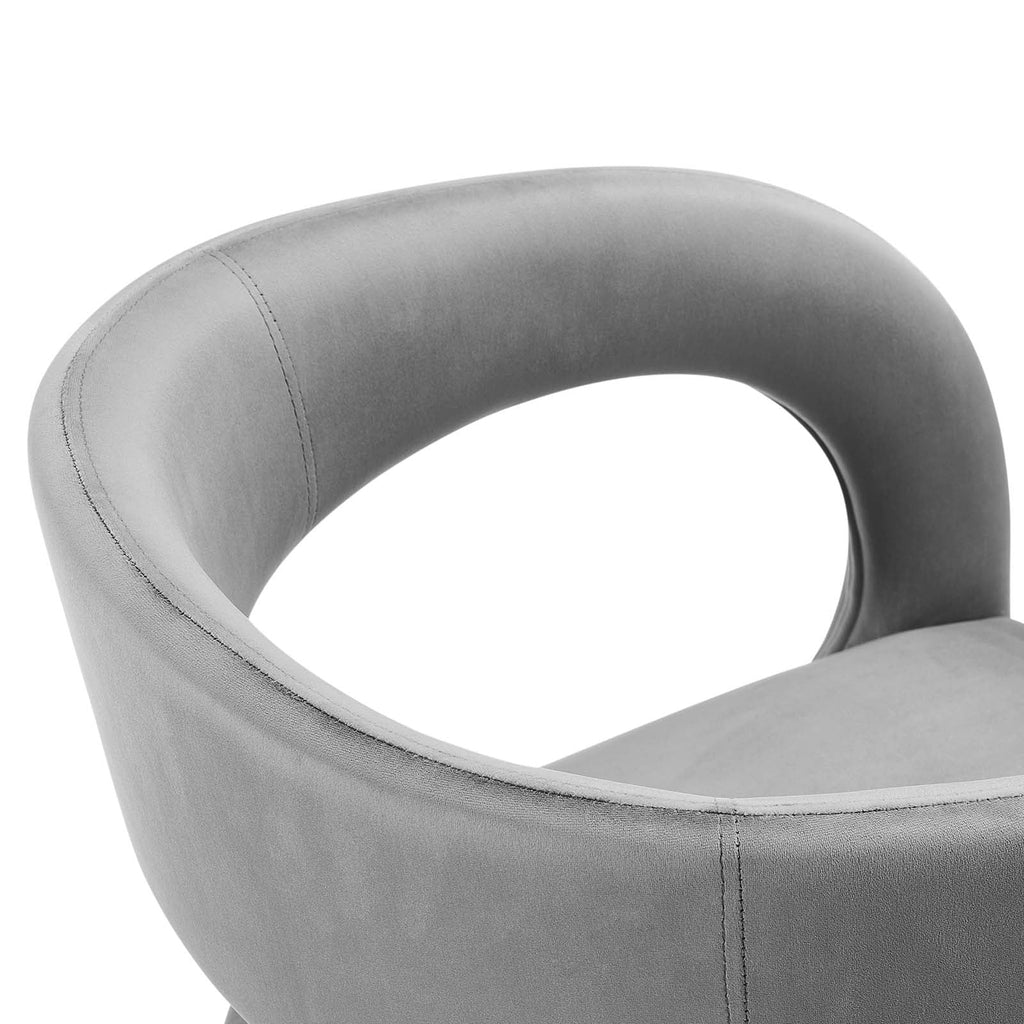 Pinnacle Performance Velvet Dining Chair Set of 2 by Modway