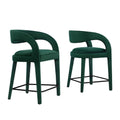 Pinnacle Performance Velvet Counter Stool Set of 2 by Modway