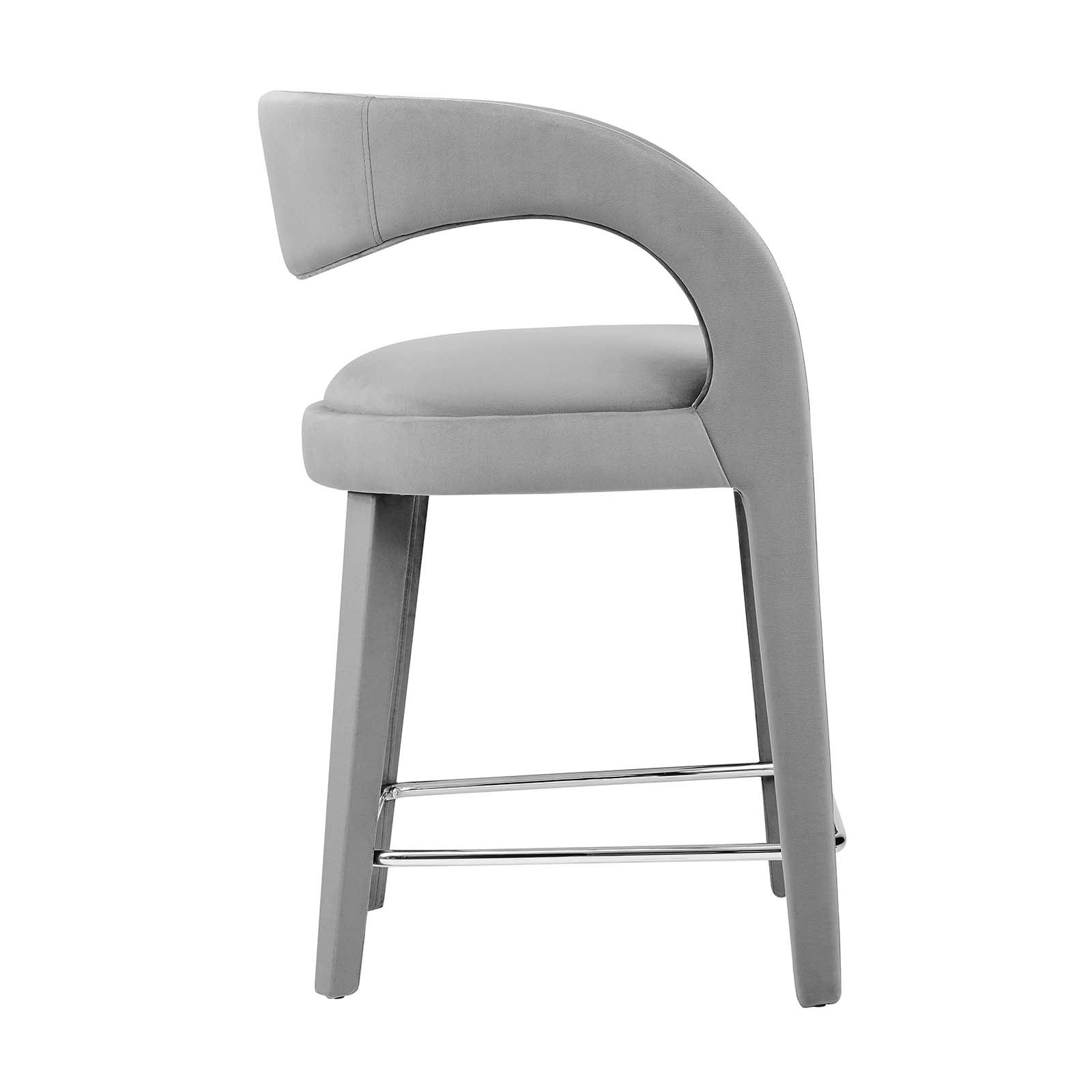 Pinnacle Performance Velvet Counter Stool Set of 2 by Modway