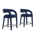 Pinnacle Performance Velvet Counter Stool Set of 2 by Modway