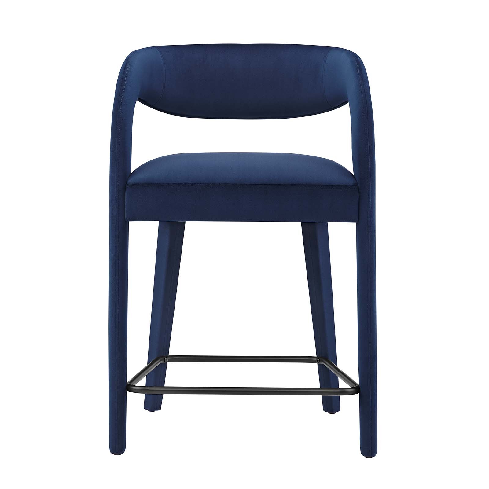 Pinnacle Performance Velvet Counter Stool Set of 2 by Modway
