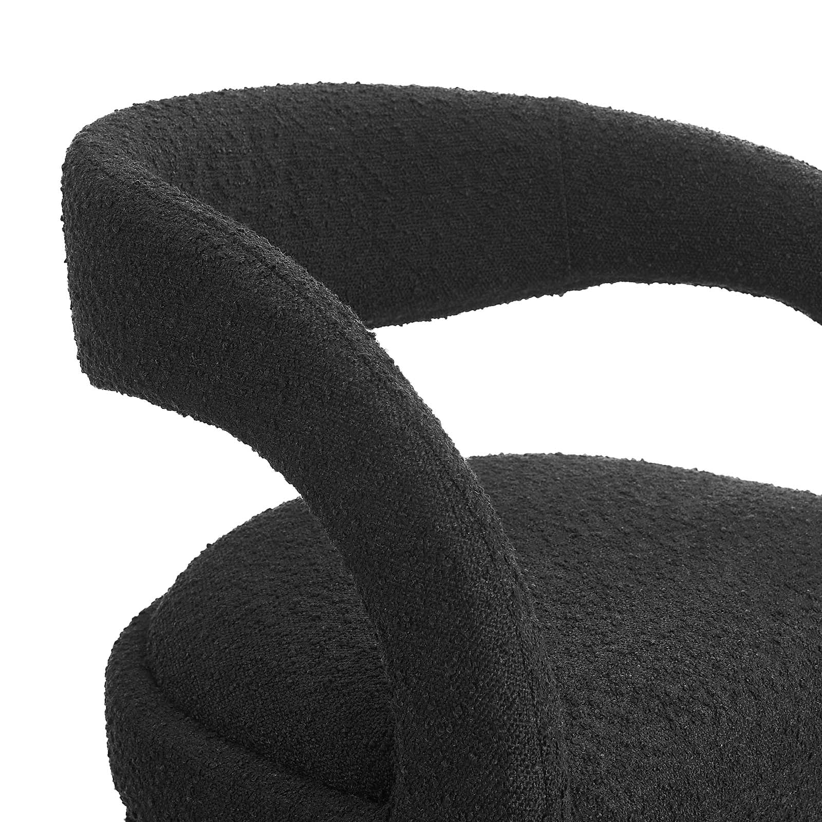 Pinnacle Boucle Upholstered Bar Stool Set of 2 by Modway