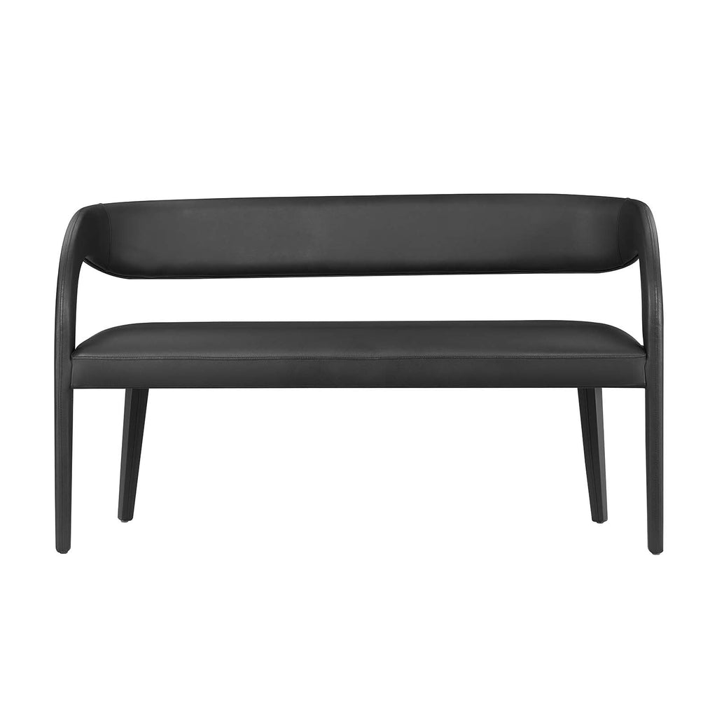 Pinnacle Vegan Leather Accent Bench by Modway