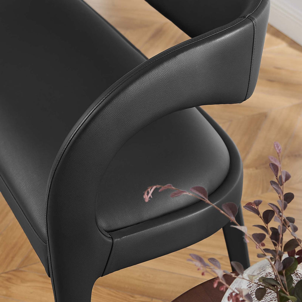 Pinnacle Vegan Leather Accent Bench by Modway