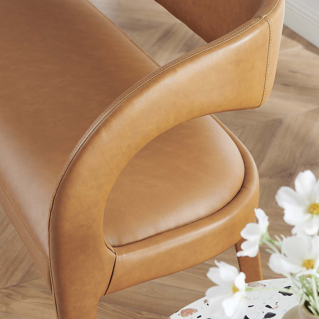 Pinnacle Vegan Leather Accent Bench by Modway
