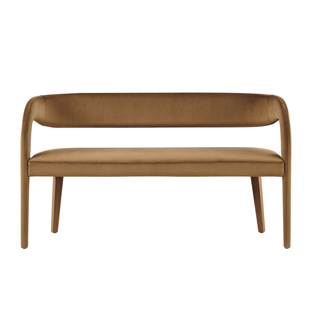 Pinnacle Performance Velvet Accent Bench by Modway