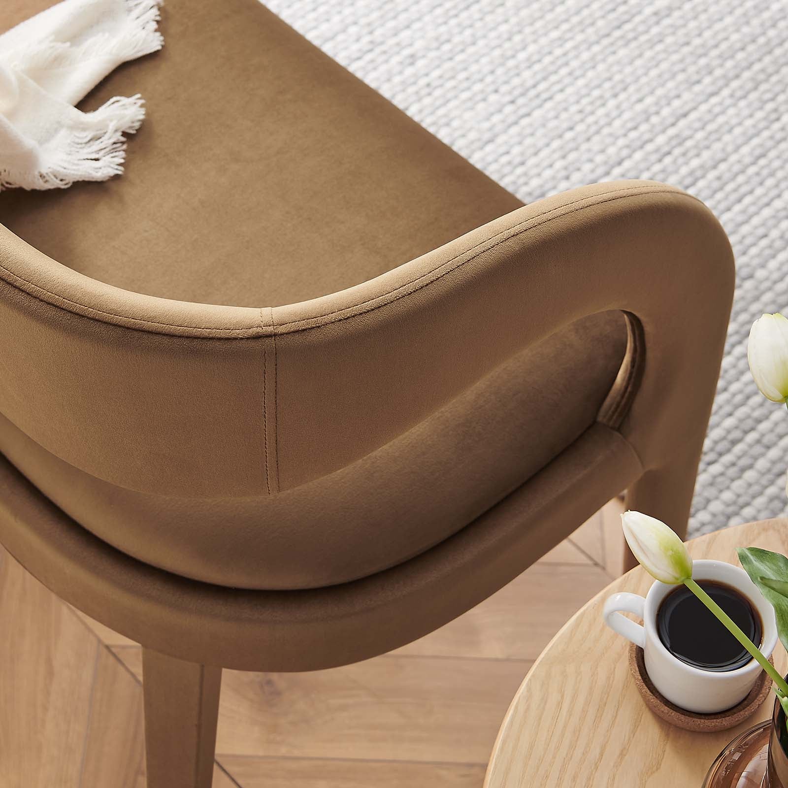 Pinnacle Performance Velvet Accent Bench by Modway