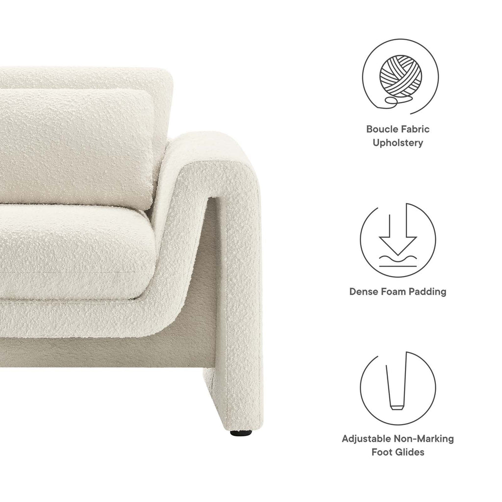 Waverly Boucle Upholstered Armchair by Modway