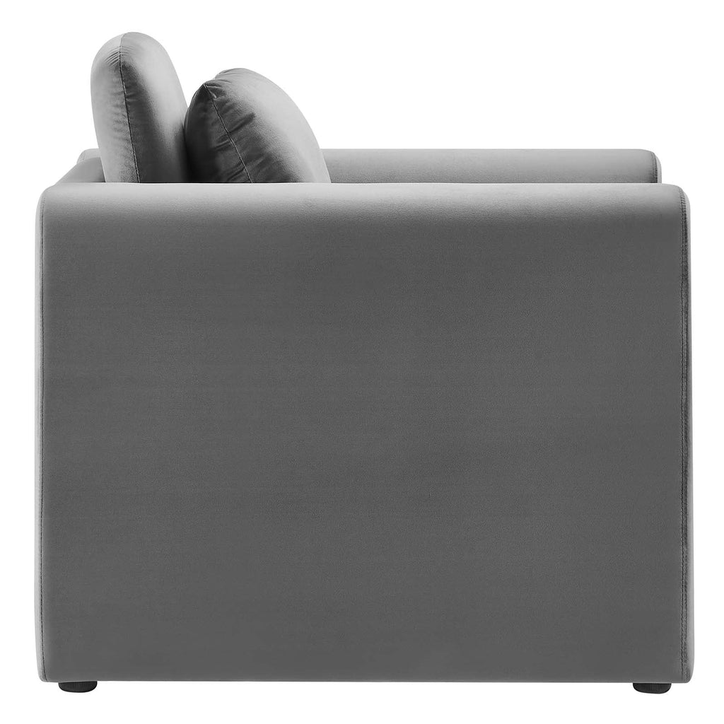 Waverly Performance Velvet Armchair by Modway